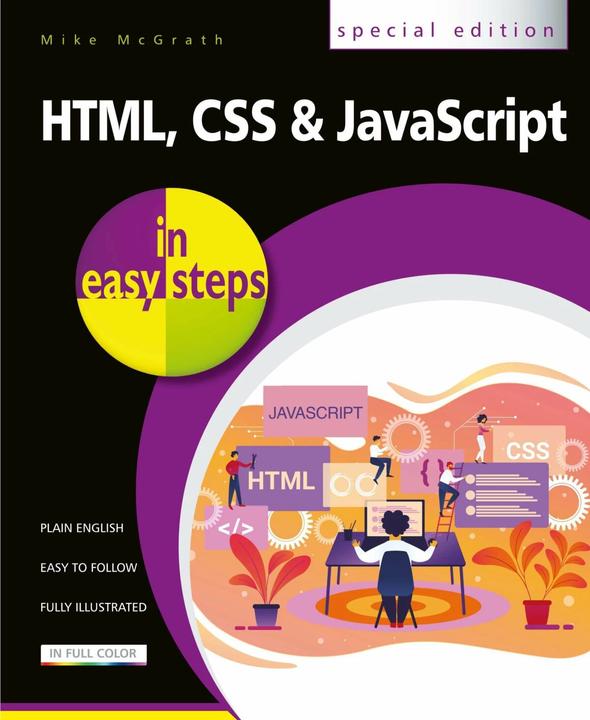 Actual product image HTML, CSS and JavaScript in easy steps (English, Mike McGrath, 2020)