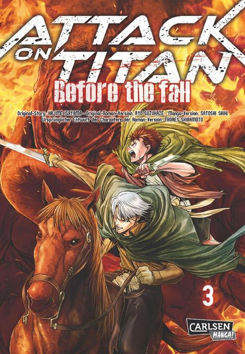 Produktbild Attack on Titan - Before the Fall, Band 3 (Deutsch, Hajime Isayama, 2015)