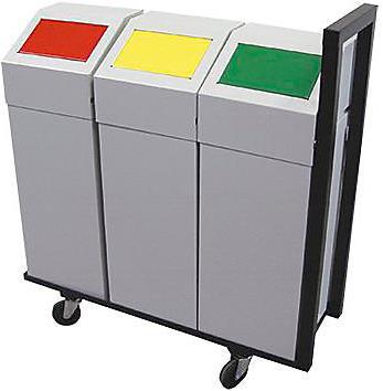 Produktbild kaiserkraft Abfalltrennstation 3er-Set (50 l)