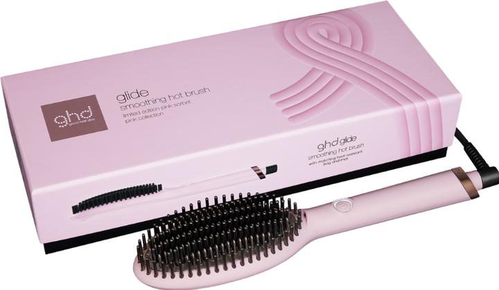 Produktbild ghd glide Limited Edition Hot Brush in Pink-Sorbet mit Hitzeschutz-Etui