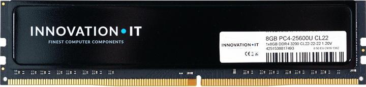Actual product image Innovation IT 3200 8GB CL22 1.2V with Heatspreader (CL22-22-22) (1 x 8GB, 3200 MHz, DDR4-RAM, DIMM)