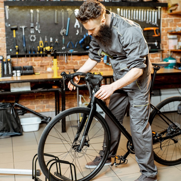 Actual product image Relaxdays Bicycle stand