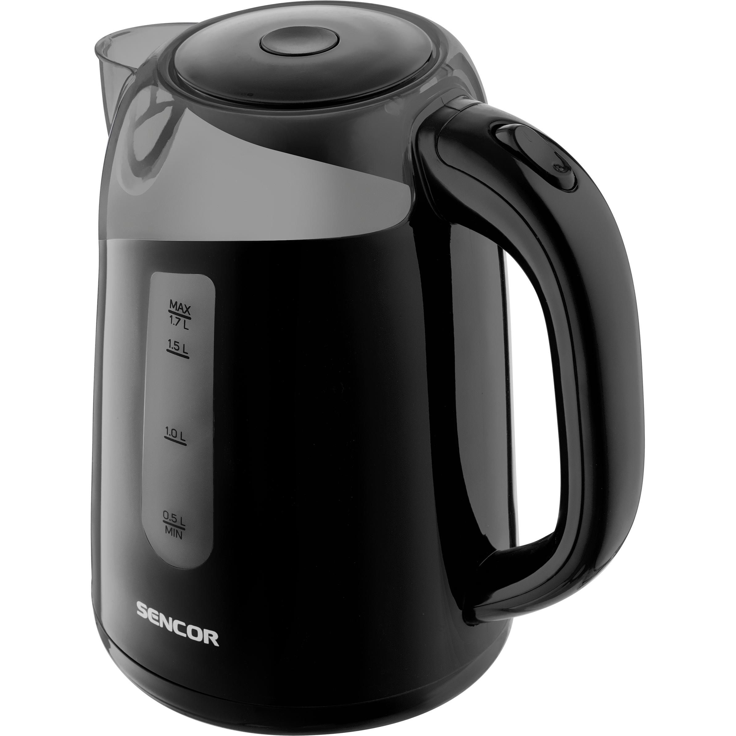 Sencor SWK 1701BK black, Wasserkocher, Schwarz