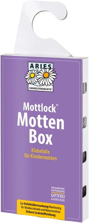 Aries Klebefalle gegen Kleidermotten zur Befallsüberwachung - Mottlock Mottenbox - 1 Klebefalle -