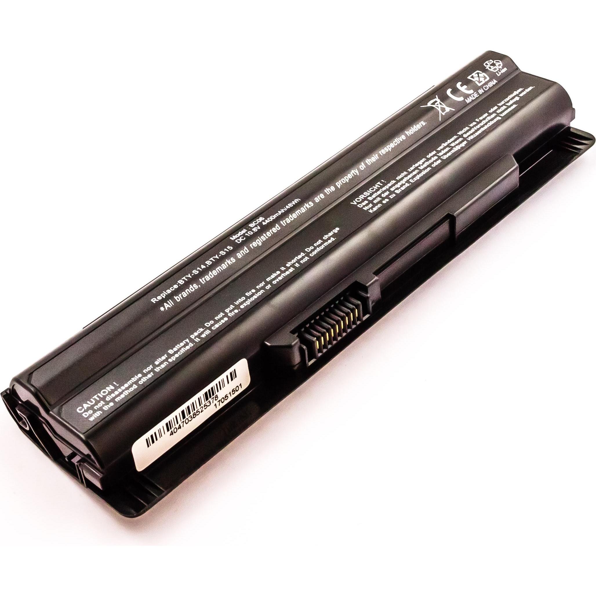 AGI Akku kompatibel mit Wortmann Terra Mobile 1766 - Akku - 4.400 mAh (4400 mAh), Notebook Akku, Schwarz