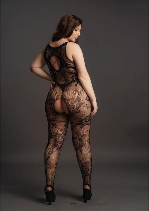 Actual product image Le Désir Criss Cross Neck Bodystocking - OSX (One size)