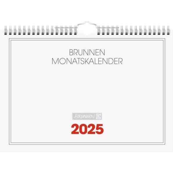Brunnen, Agenda, Monatskalender Modell 701 A4 quer 2025 (Deutsch)