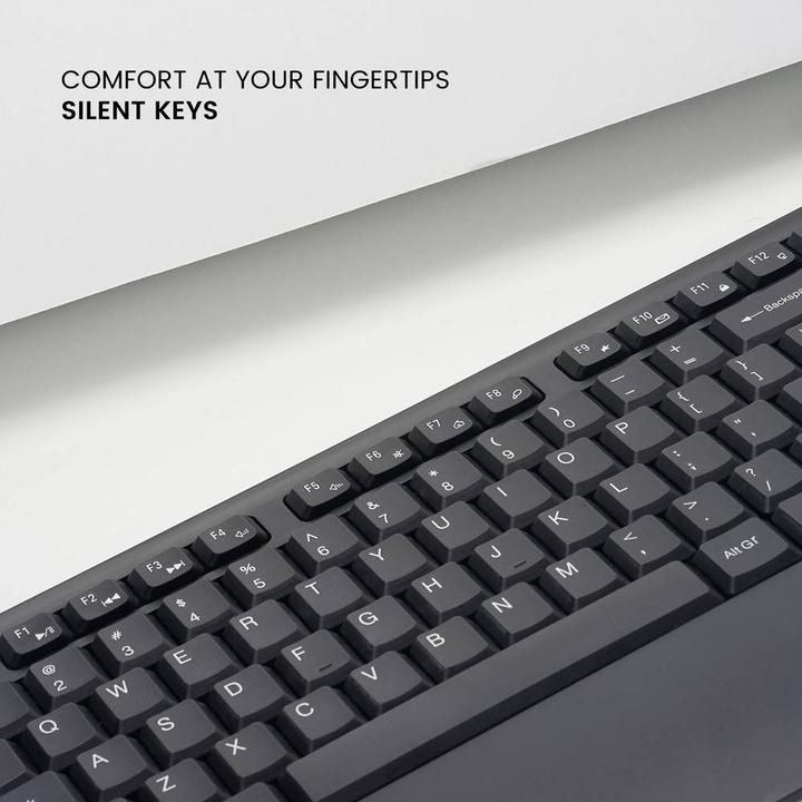 Produktbild Perixx 11668 Tastatur RF Wireless QWERTY US Englisch Schwarz (US, Kabellos)