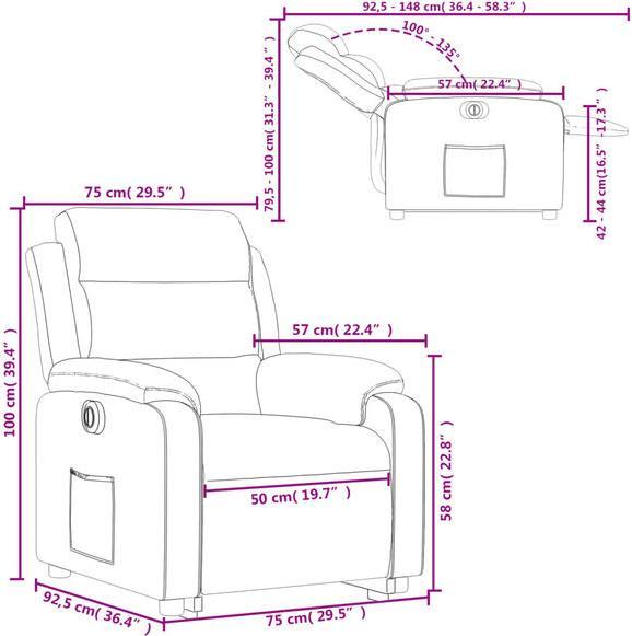 Actual product image vidaXL Relaxsessel mit Aufstehhilfe