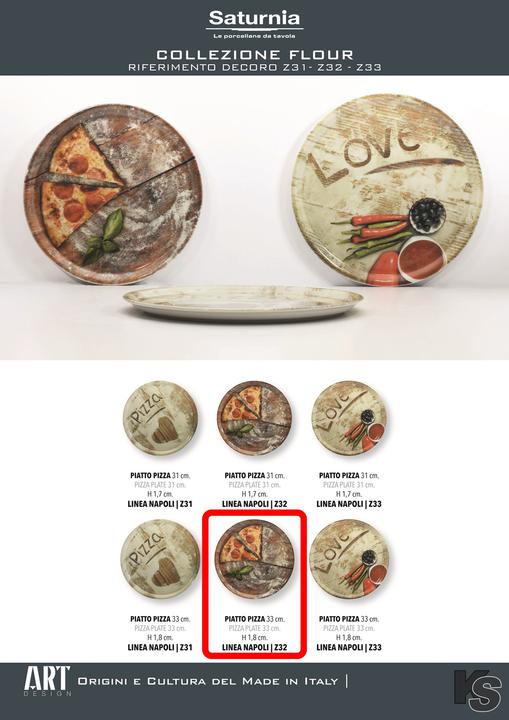 Produktbild Saturnia Pizzateller (1x, 33 cm)