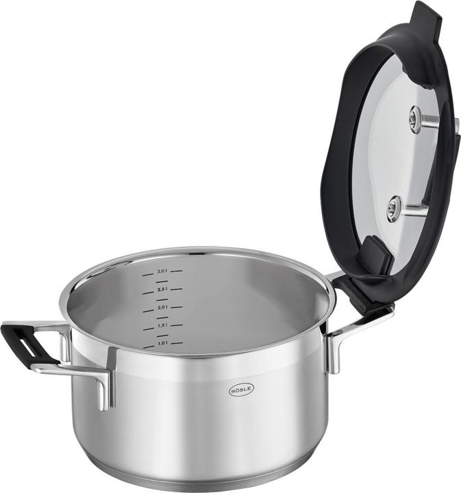 Produktbild Rösle Kochtopf SILENCE PRO Stahlgrau (24 cm, Bratpfanne, Edelstahl)