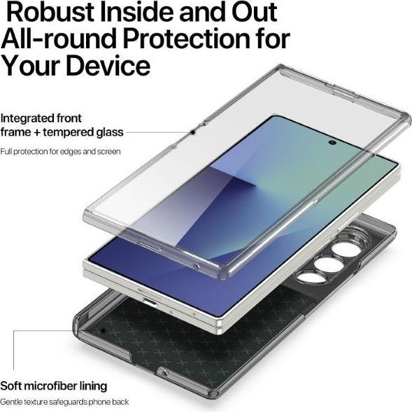 Actual product image Dux Ducis Stex Hülle für Samsung Galaxy Z Fold 7 mit 360°-Ständer – Schwarz (Samsung Galaxy Z Fold7)