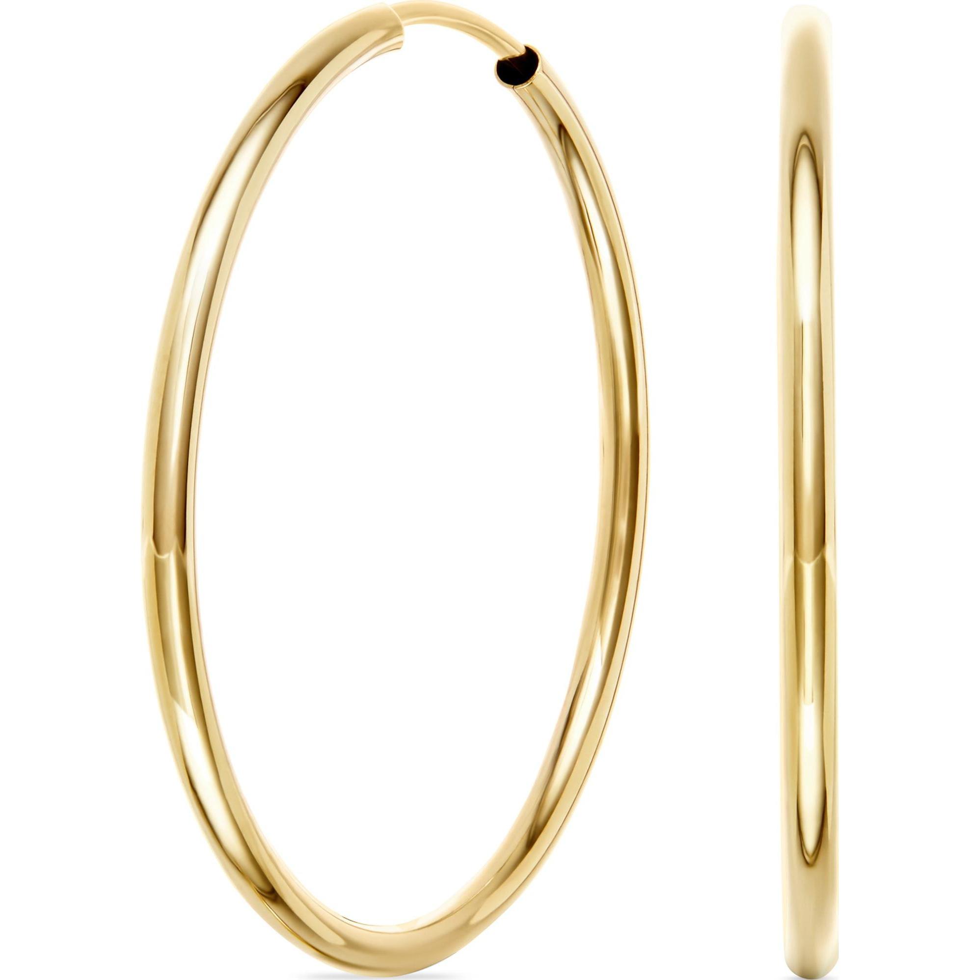 Favs, Ohrringe, Creolen, (375er Gelbgold)