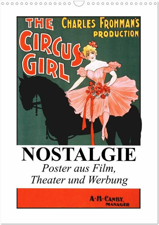 NOSTALGIE Poster aus Film, Theater und Werbung (Wandkalender 2026 DIN A3 hoch), Monats (A3)