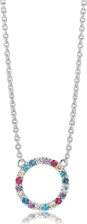 Actual product image Sif Jakobs Charming Silver Necklace with Cubic Zirconia Biella SJ-C338(1)-XCZ (925 silver, 42 cm)