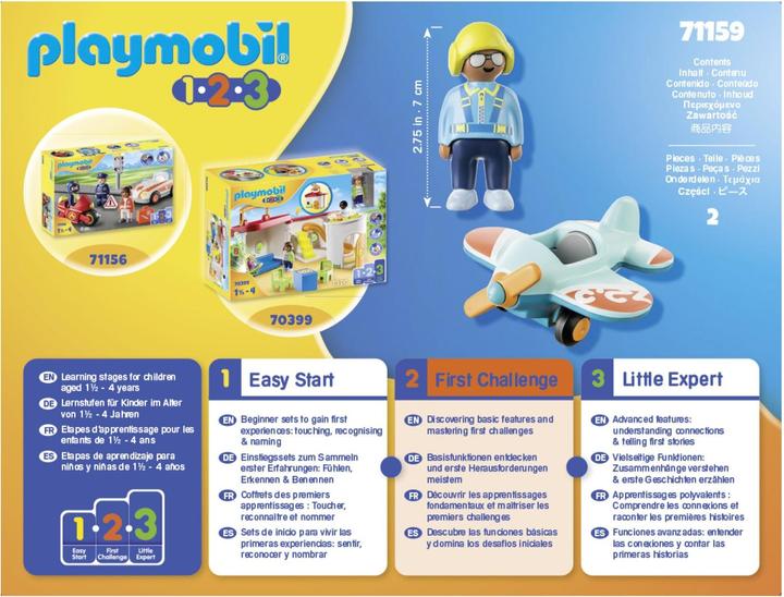 Actual product image Playmobil Aeroplane (71159, Playmobil 1.2.3)