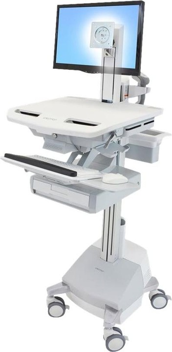 Produktbild Ergotron Wagen für LCD-Display / PC-Ausrüstung - medizinisch - Aluminium, verzinker Stahl