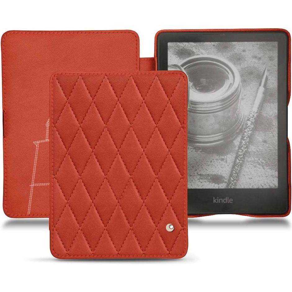 Noreve Lederschutzhülle horizontal (Kindle Papewhite (2021)), Tablet Hülle, Orange