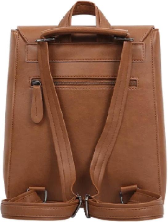 Immagine prodotto Only-Bags.Store Zaino piccolo a 3 vie in pelle vegana, zaino in caramello, zaino in pelle vegana, zaino in pelle