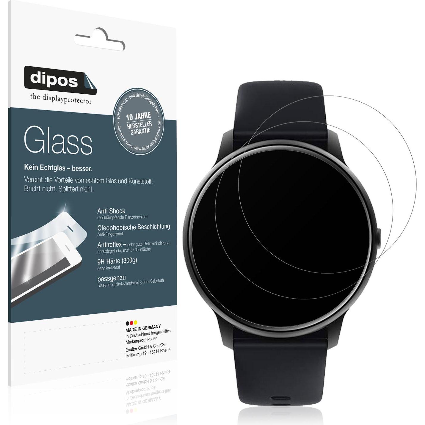 Dipos Displayschutz Anti-Shock, Smartwatch Schutzfolie, Transparent