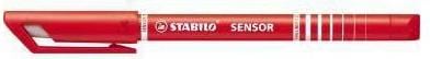 Produktbild STABILO SENSOR F Finliner mit gefederter Spitzer (Rot, 1 x)