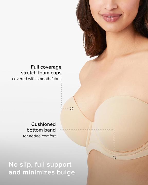 Actual product image Wacoal Red Carpet Strapless Full Coverage Bra (Single pack, 36 B)
