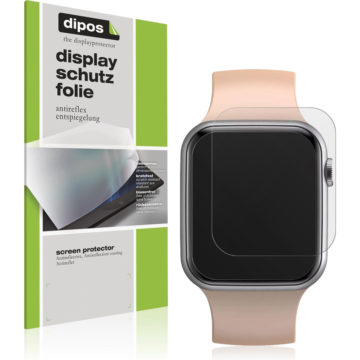 Dipos Displayschutzfolie Antireflex, Smartwatch Schutzfolie, Transparent