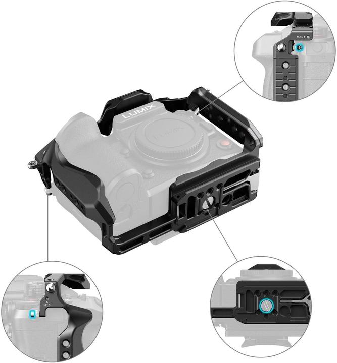 Produktbild SmallRig HawkLock Quick Release Cage for Panasonic LUMIX GH7 / GH6 4824 (Cage)
