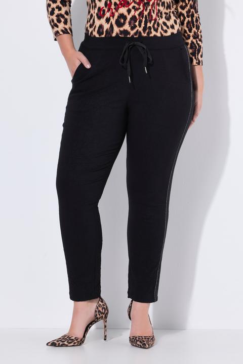 Produktbild Miamoda Crinkle-Hose, Glitzer-Seitenstreifen, Elastikbund (50)