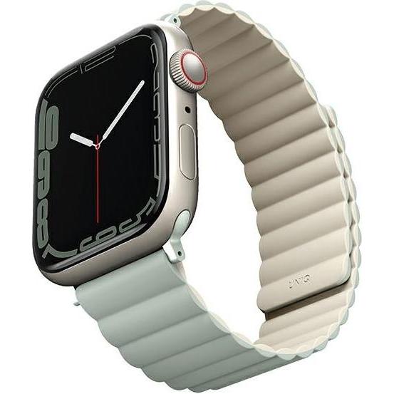 Uniq pasek Revix Apple Watch Series 4/5/6/7/8/SE/SE2/Ultra 42/44/45mm. Reversible Magnetic sza?wia-b (42 mm, 44 mm, 45 m...