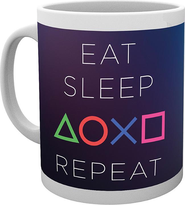Immagine prodotto Universal Textiles PLAYSTATION - Tazza - 320 ml - Eat Sleep Repeat - subli - scatola x2 (320 ml, 2 x)