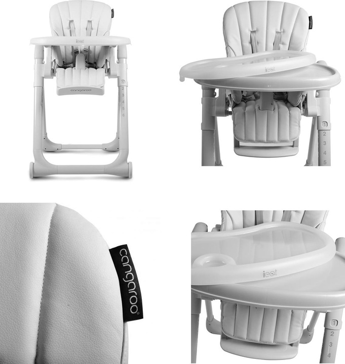 Actual product image Cangaroo High chair IEAT height adjustable (Highchair)