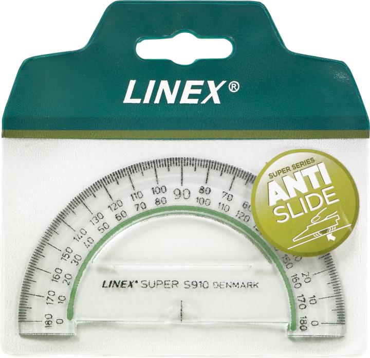Produktbild Linex Winkelmesser 100 mm Super Serie glasklares Acryl (10 cm)