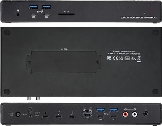 Actual product image Sonnet Echo 20 Thunderbolt 4 SuperDock (Thunderbolt, 20 Ports)