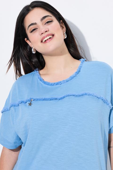 Immagine prodotto Angel of Style T-Shirt, oversized, Fransen, Zier-Zipper (48)