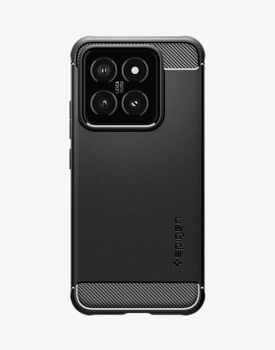 Actual product image Spigen Rugged Armor Xiaomi 14 czarny/matte black ACS07422 (Xiaomi 14)