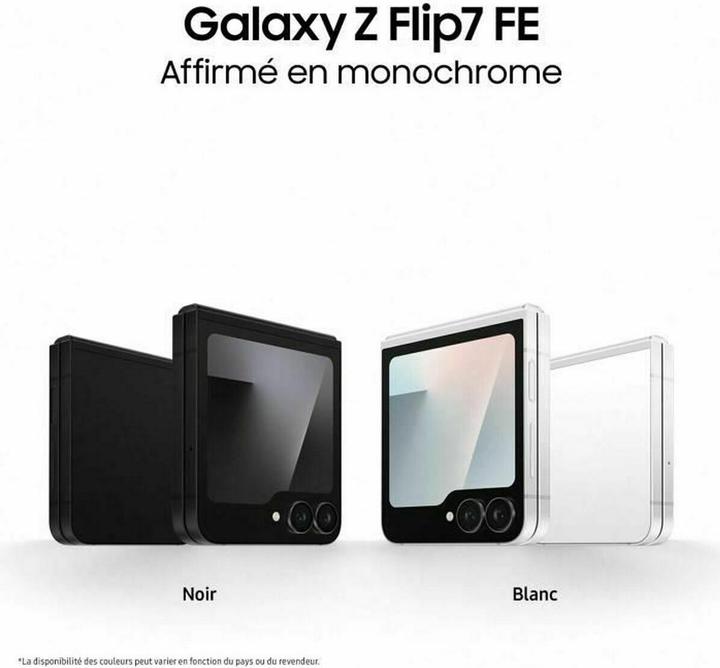 Actual product image Samsung Galaxy Z Flip7 FE (128 GB, Black, 6.70", SIM + eSIM, 5G)