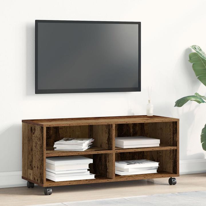 Image du produit vidaXL Meuble TV Vieux bois 90x35x35 cm Bois composite (35 x 35 x 40.50 cm)