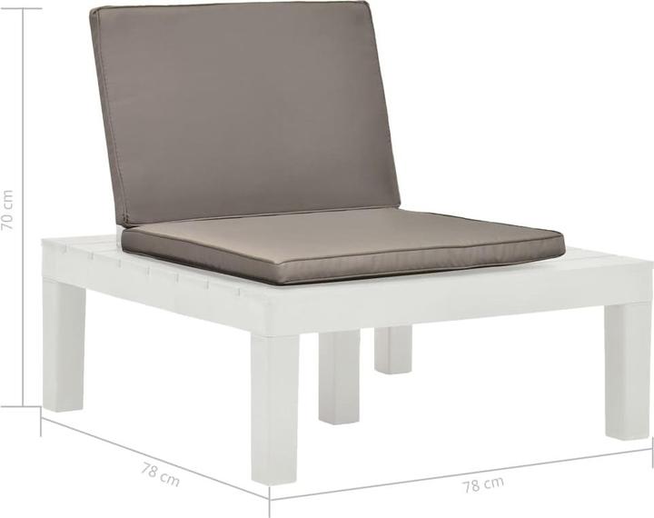 Produktbild vidaXL Garten Liegestuhl