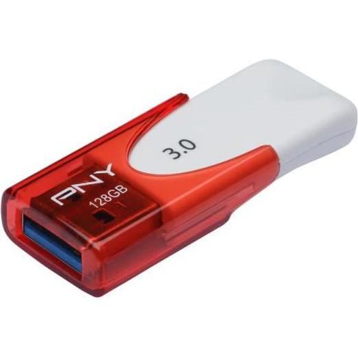 PNY Attaché 4 (128 GB, USB 3.1), USB Stick, Weiss, Rot