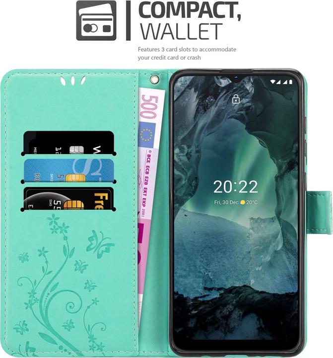 Image du produit Cadorabo Housse Flower Book pour Nokia G11 / G21 (Nokia G11, Nokia G21)