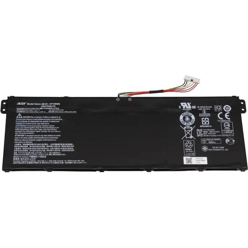 Acer Battery 4820mAh, 56Wh, 3S1P, AP19B8M (3 Zellen), Notebook Akku