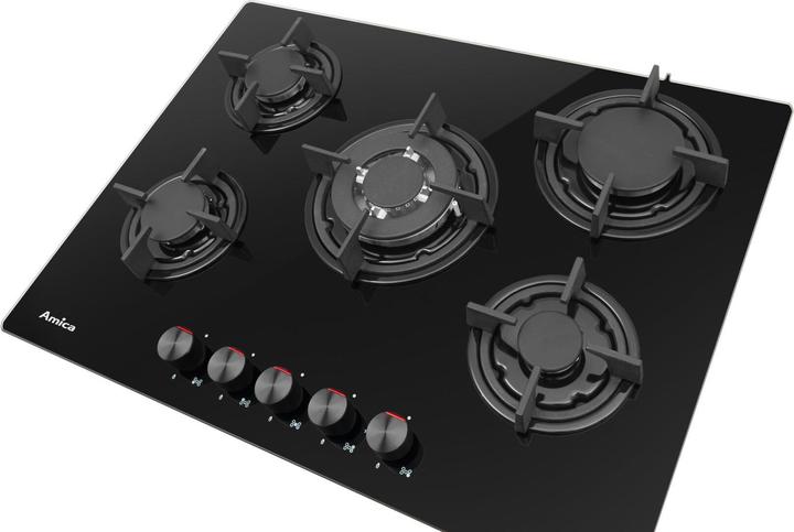Image du produit Amica PGCA7101AoB Table de cuisson à gaz intégrée 5 zone(s)
