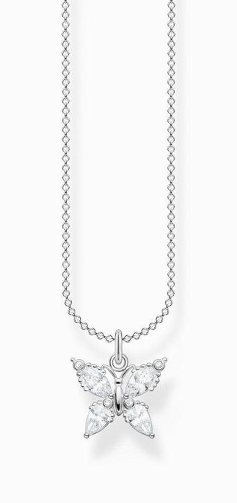 Produktbild Thomas Sabo Kette Schmetterling weisse Steine (925er Silber, 38 - 45 cm)