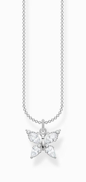 Image du produit Thomas Sabo Chaîne papillon pierres blanches (Argent 925, 38 - 45 cm)