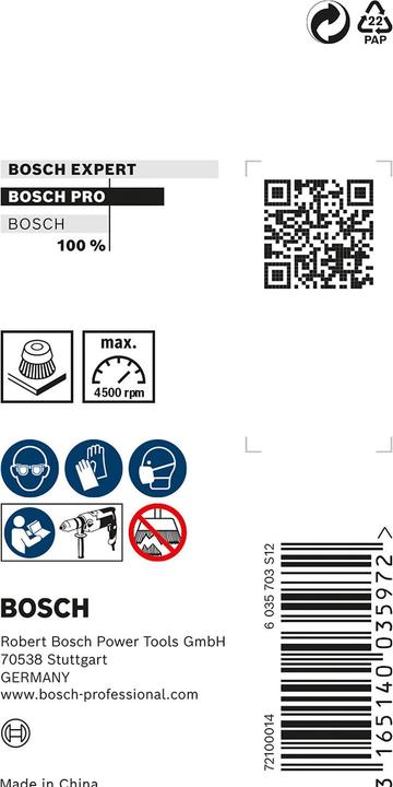 Produktbild Bosch Professional Zubehör PRO Metal clean Topfbürste, gerader Schaft, 50 x 0,3 mm