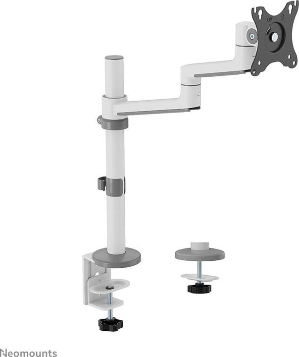 Produktbild Neomounts Tischhalterung 100x100 -8kg 17-27"/h?v/neig/schwenk/Klemme/wei? (Tisch, 27", 8 kg)