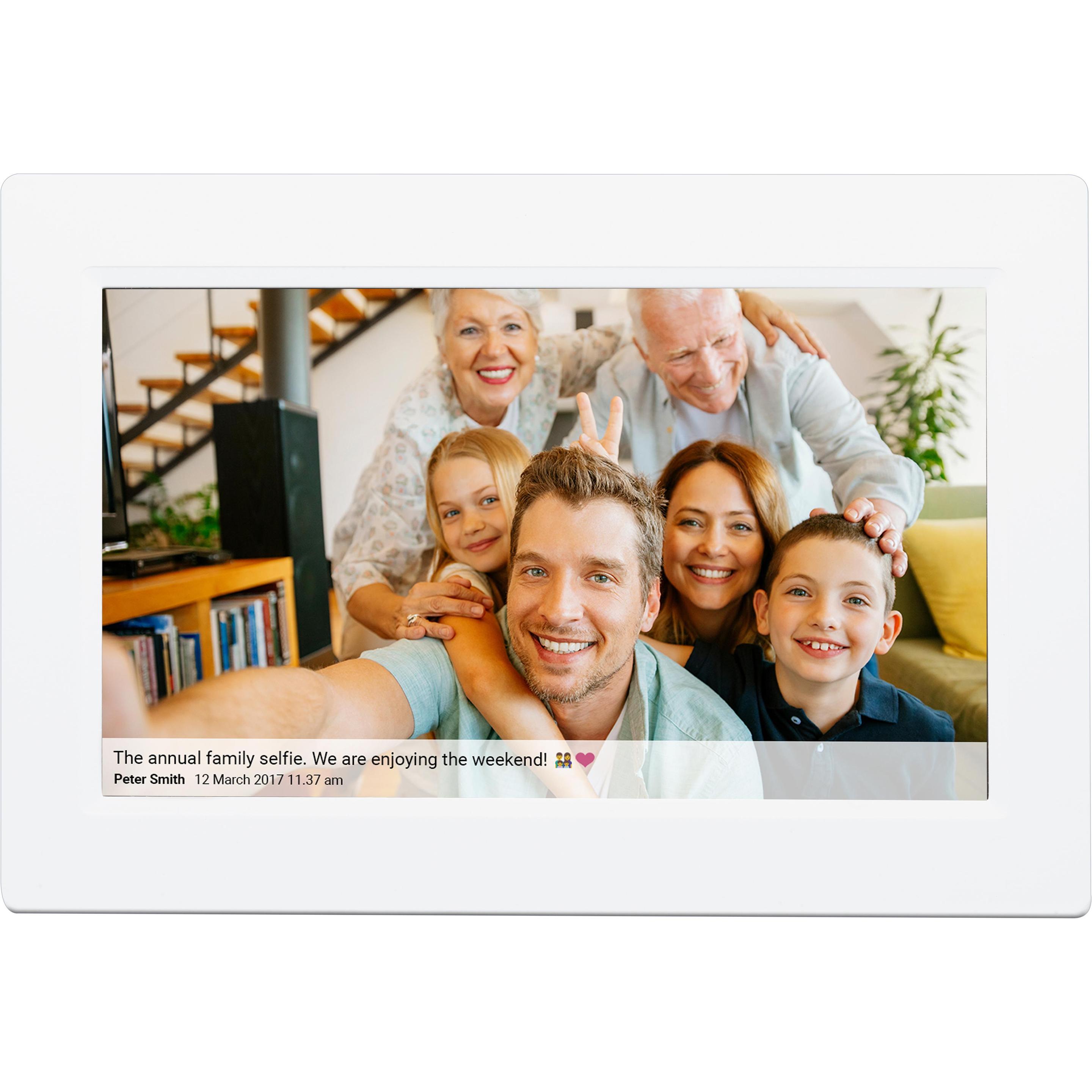 Denver Frameo PFF-1010 (10.10", 1280 x 800 Pixel), Digitaler Bilderrahmen, Weiss