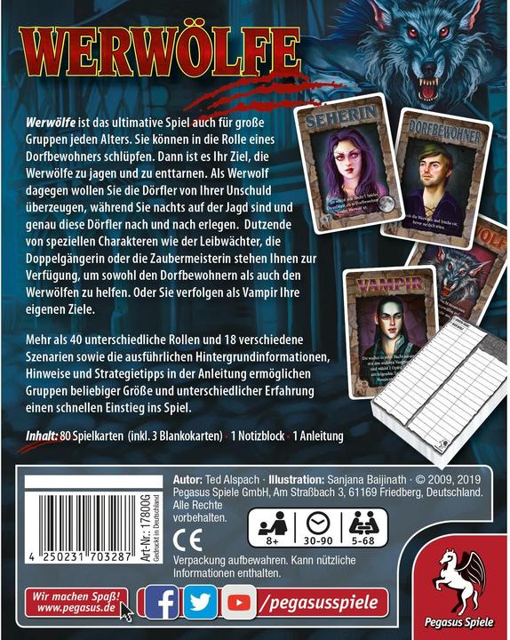 Produktbild Pegasus Werwölfe (Deutsch)