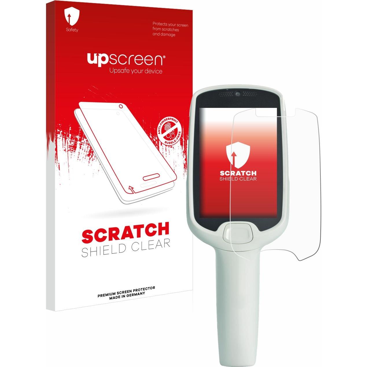 upscreen Schutzfolie Displayschutz Displayschutzfolie Folie Klar Transparent, Barcode-Scanner Zubehör